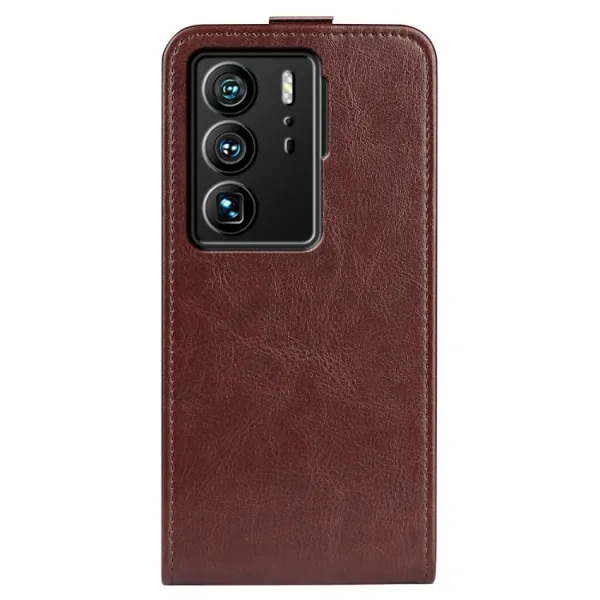 Vyklápacie puzdro pre ZTE Axon 40 Ultra hnedé