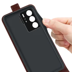 Vyklápacie puzdro pre ZTE Axon 40 Ultra hnedé