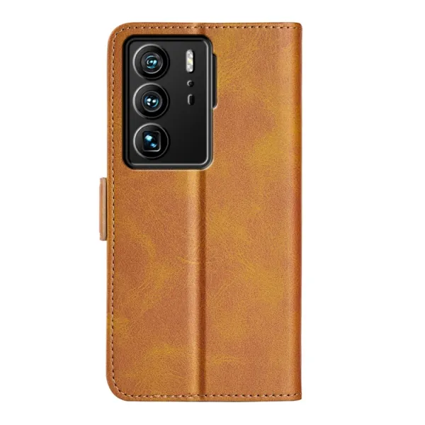 SIDE Peňaženkové puzdro pre ZTE Axon 40 Ultra svetlohnedé
