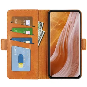 SIDE Peňaženkové puzdro pre ZTE Axon 40 Ultra svetlohnedé
