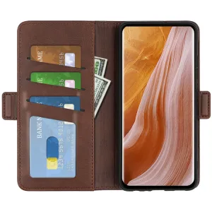 SIDE Peňaženkové puzdro pre ZTE Axon 40 Ultra tmavohnedé