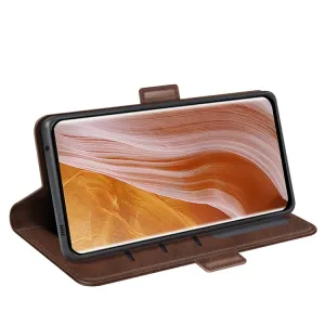 SIDE Peňaženkové puzdro pre ZTE Axon 40 Ultra tmavohnedé