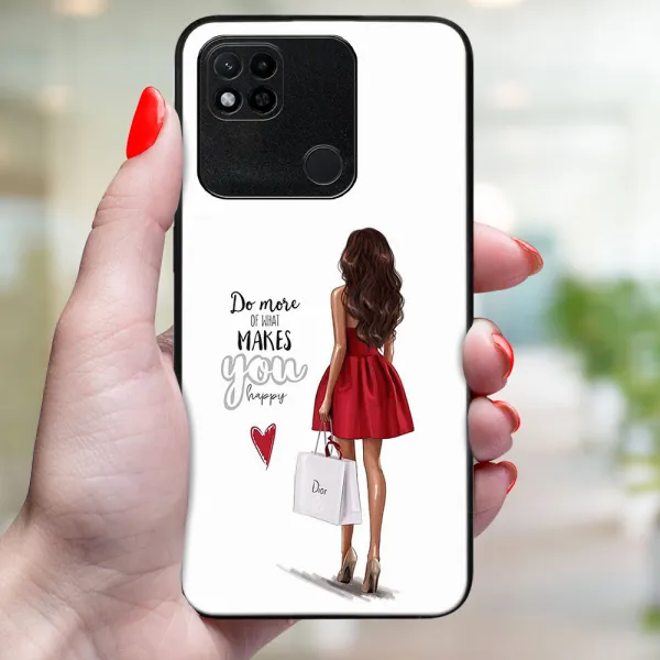MY ART Ochranný kryt pre Xiaomi Redmi 10A RED DRESS (137)