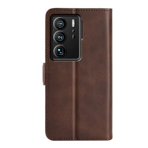 SIDE Peňaženkové puzdro pre ZTE Axon 40 Ultra tmavohnedé