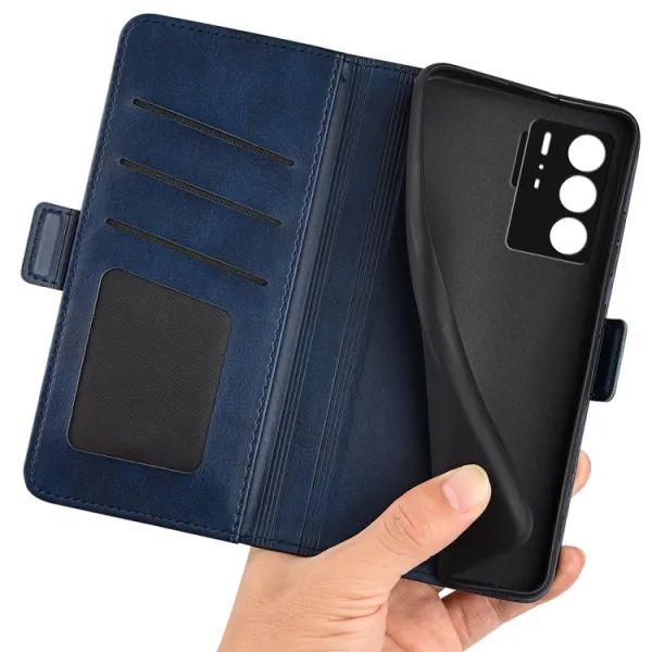 SIDE Peňaženkové puzdro pre ZTE Axon 40 Ultra modré