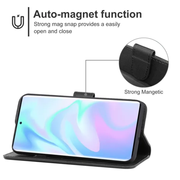 SMOOTH Peňaženkové puzdro pre ZTE Axon 40 Ultra čierne