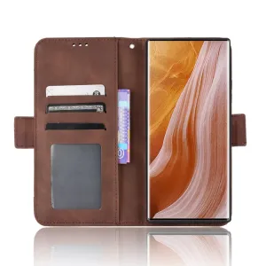 SLOT Peňaženkový obal pre ZTE Axon 40 Ultra hnedý