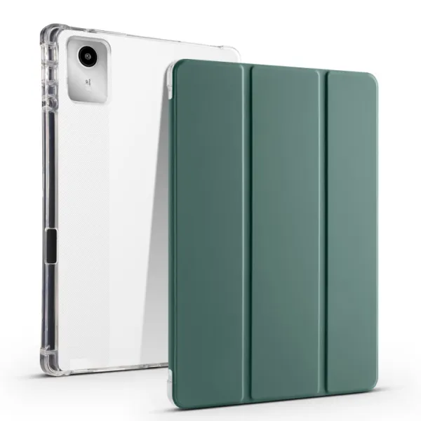 CRYSTAL Zaklápacie puzdro Lenovo Tab M11 / K11 tmavozelené