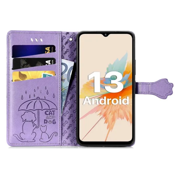ART ANIMALS Peňaženkový obal pre Umidigi A15 fialový