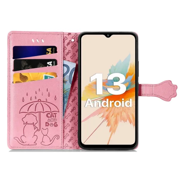 ART ANIMALS Peňaženkový obal pre Umidigi A15 ružový