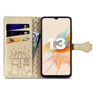 ART ANIMALS Peňaženkový obal pre Umidigi A15 zlatý