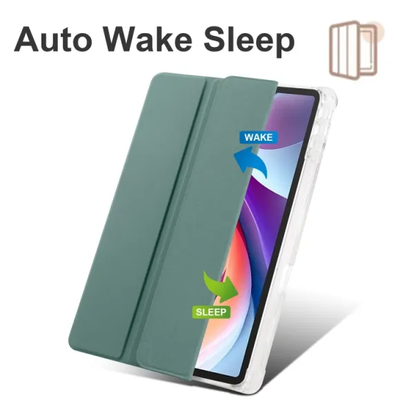 CRYSTAL Zaklápacie puzdro Lenovo Tab M11 / K11 tmavozelené