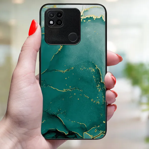 MY ART Ochranný kryt pre Xiaomi Redmi 10A GREEN MARBLE (145)