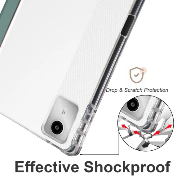 CRYSTAL Zaklápacie puzdro Lenovo Tab M11 / K11 tmavozelené