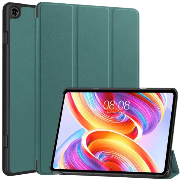 LEATHER Zaklápací kryt pre Teclast T50 zelený