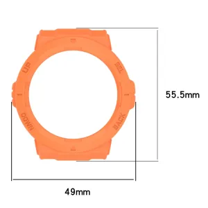 TPU HALF COVER Kryt pre Amazfit Active Edge oranžový