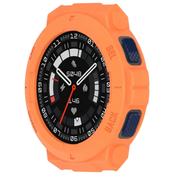 TPU HALF COVER Kryt pre Amazfit Active Edge oranžový