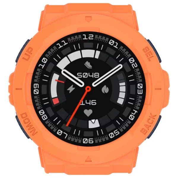 TPU HALF COVER Kryt pre Amazfit Active Edge oranžový
