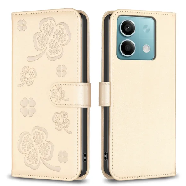 ART CLOVER Peňaženkový obal pre Xiaomi Redmi Note 13 zlatý