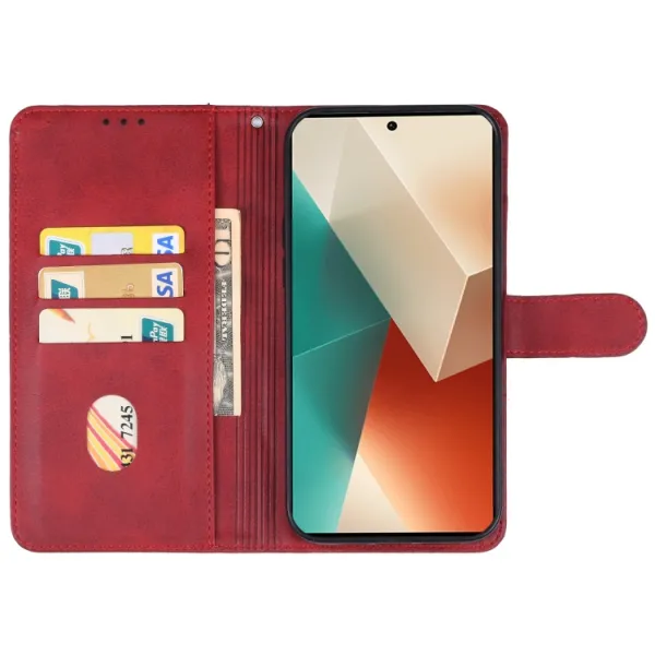 SMOOTH Peňaženkové puzdro pre Xiaomi Redmi Note 13 červené