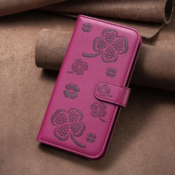 ART CLOVER Peňaženkový obal pre Xiaomi Redmi Note 13 bordový