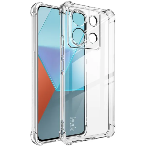 IMAK Ochranný silikónový obal pre Xiaomi Redmi Note 13 Pro 5G / Xiaomi Poco X6 5G priehľadný