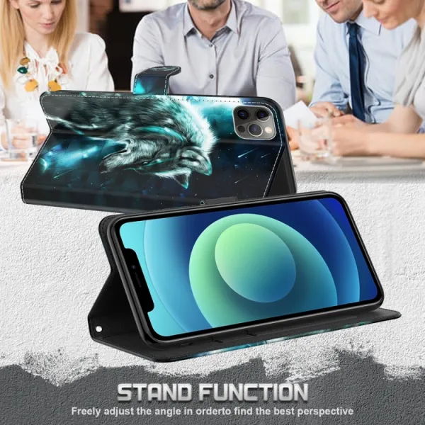 ART Peňaženkový kryt pre Motorola Moto G54 5G / G54 Power Edition 5G WOLF