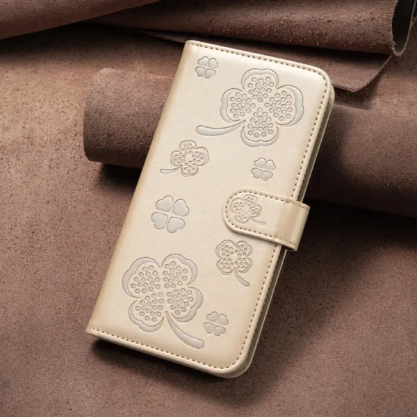 ART CLOVER Peňaženkový obal pre Xiaomi Redmi Note 13 zlatý