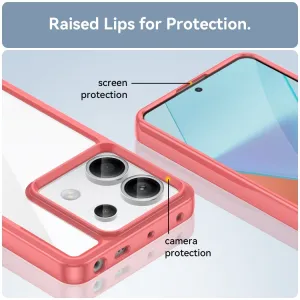 CRYSTAL Ochranný kryt pre Xiaomi Redmi Note 13 Pro 5G / Xiaomi Poco X6 5G červený