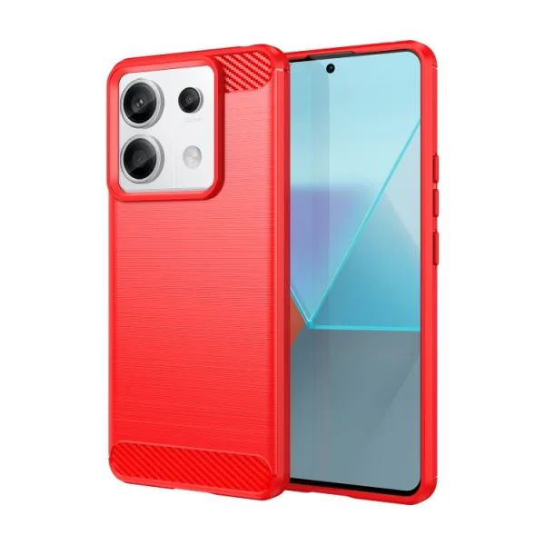 FLEXI TPU Ochranný kryt Xiaomi Redmi Note 13 Pro 5G / Xiaomi Poco X6 5G červený