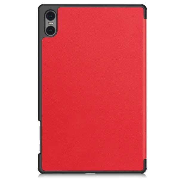 LEATHER Zaklápací kryt pre Teclast T50 Pro červený
