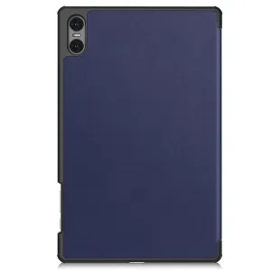 LEATHER Zaklápací kryt pre Teclast T50 Pro modrý