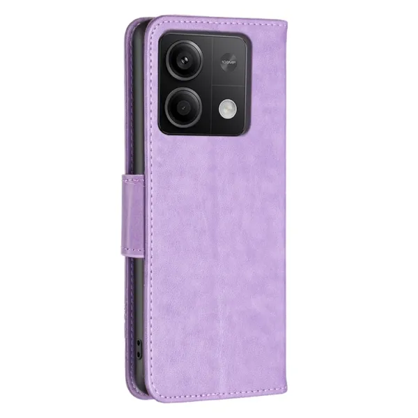 ART BUTTERFLY Peňaženkový obal pre Xiaomi Redmi Note 13 fialový