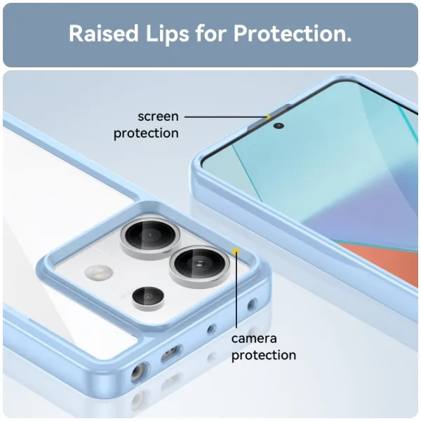 CRYSTAL Ochranný kryt Xiaomi Redmi Note 13 Pro+ 5G modrý