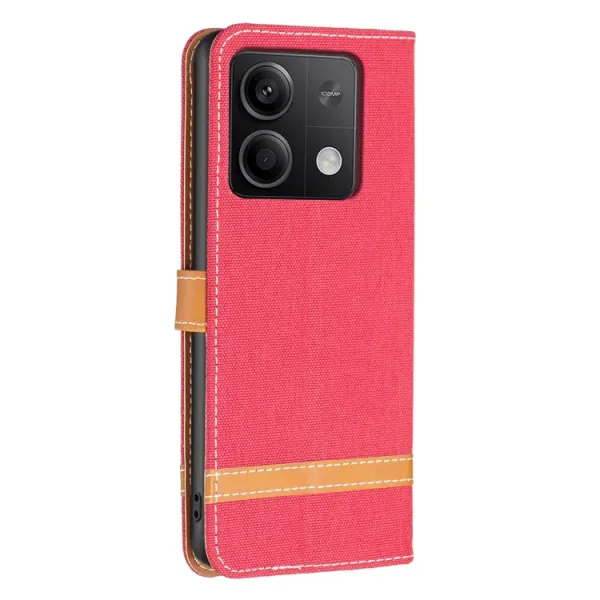 BLOCKY Peňaženkový kryt pre Xiaomi Redmi Note 13 červený