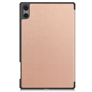 LEATHER Zaklápací kryt pre Teclast T50 Pro ružovozlatý
