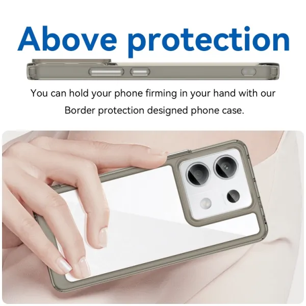 CRYSTAL Ochranný kryt pre Xiaomi Redmi Note 13 Pro 5G / Xiaomi Poco X6 5G šedý