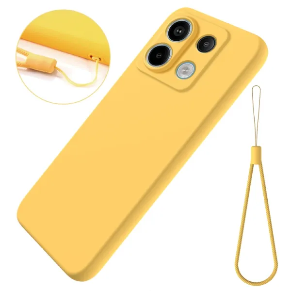RUBBER Ochranný kryt pre Xiaomi Redmi Note 13 Pro 5G / Xiaomi Poco X6 5G žltý