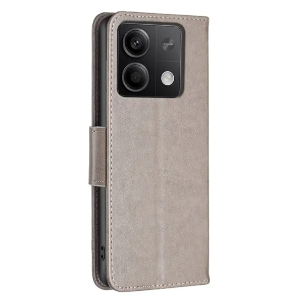 ART BUTTERFLY Peňaženkový obal pre Xiaomi Redmi Note 13 šedý