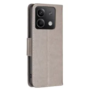 ART BUTTERFLY Peňaženkový obal pre Xiaomi Redmi Note 13 šedý