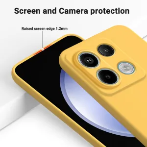 RUBBER Ochranný kryt pre Xiaomi Redmi Note 13 Pro 5G / Xiaomi Poco X6 5G žltý