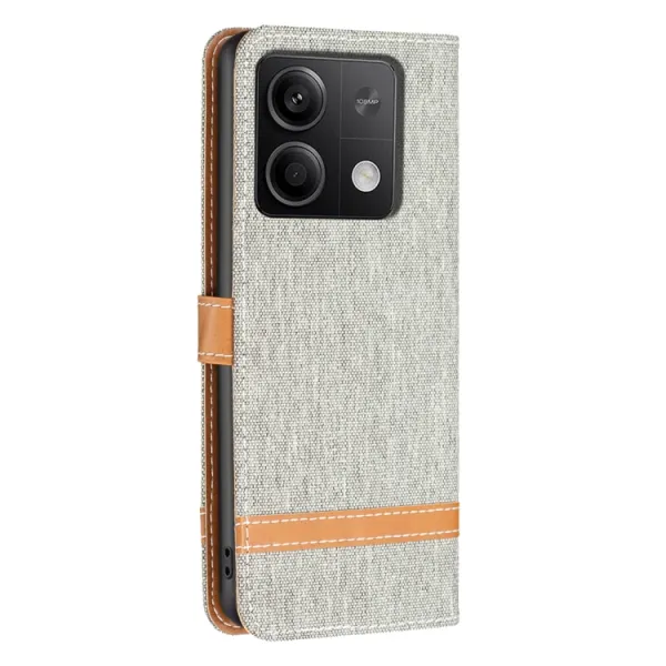 BLOCKY Peňaženkový kryt pre Xiaomi Redmi Note 13 šedý