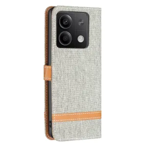 BLOCKY Peňaženkový kryt pre Xiaomi Redmi Note 13 šedý