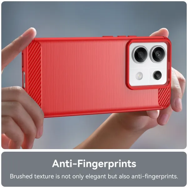 FLEXI TPU Ochranný kryt Xiaomi Redmi Note 13 Pro 5G / Xiaomi Poco X6 5G červený