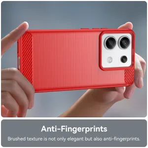 FLEXI TPU Ochranný kryt Xiaomi Redmi Note 13 Pro 5G / Xiaomi Poco X6 5G červený
