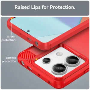 FLEXI TPU Ochranný kryt Xiaomi Redmi Note 13 Pro 5G / Xiaomi Poco X6 5G červený