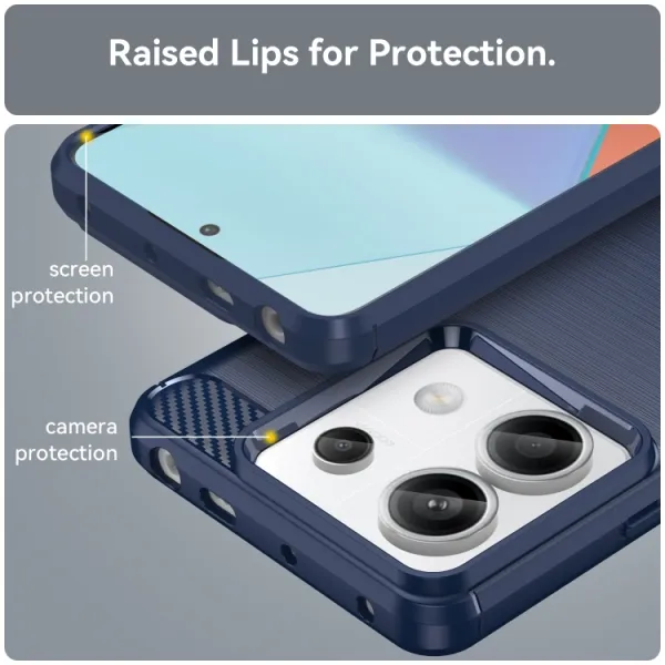 FLEXI TPU Ochranný kryt Xiaomi Redmi Note 13 Pro 5G / Xiaomi Poco X6 5G modrý