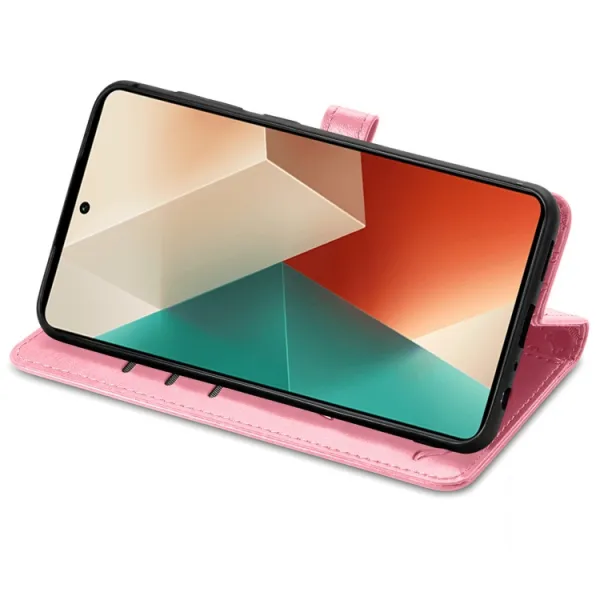 ART ANIMALS Peňaženkový obal pre Xiaomi Redmi Note 13 5G ružový