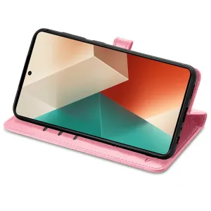 ART ANIMALS Peňaženkový obal pre Xiaomi Redmi Note 13 5G ružový