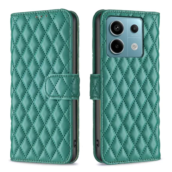 LATTICE Ochranné puzdro pre Xiaomi Redmi Note 13 Pro 5G / Xiaomi Poco X6 5G zelené